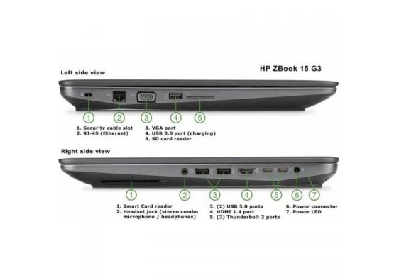 Notebook HP Zbook 15 G3 i7-6820HQ/32/512 SSD/15,6" Full HD/Win 11 Pro