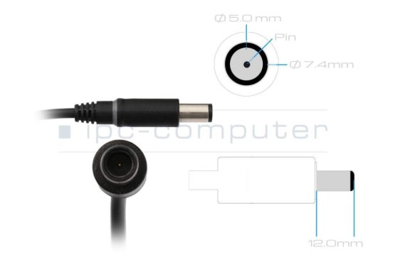 Originální napájecí adaptér pro notebooky Dell 65W , 19.5V, 3.34A, 7,4x5mm